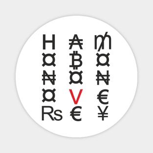 Honor above money (black) Magnet